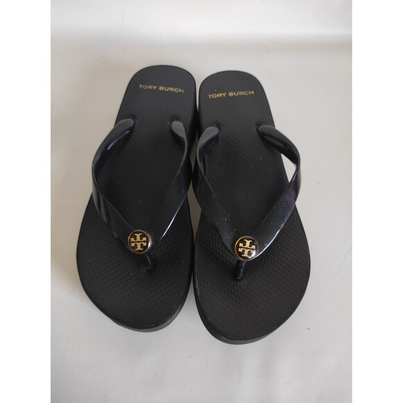Tory Burch Black  Slides Size 7 Fascinating Flips - Picture 1 of 9